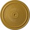 Ekena Millwork Trinity Ceiling Medallion (Fits Canopies up to 3"), Hand-Painted Iridescent Gold, 22"OD x 1 3/4"P CM22TNIGS - alternate 1